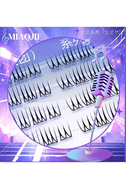 Choice4 رموش ستايل 3 مياوجي، رموش فردية قابلة لإعادة الاستخدام، رموش خماسية ا...