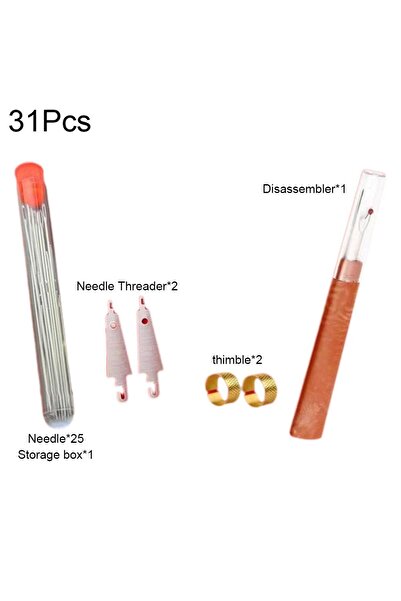 Choice1 31pcs 31/34/37PCS Sewing Kits DIY Multi-function Sewing Box Set Big E...