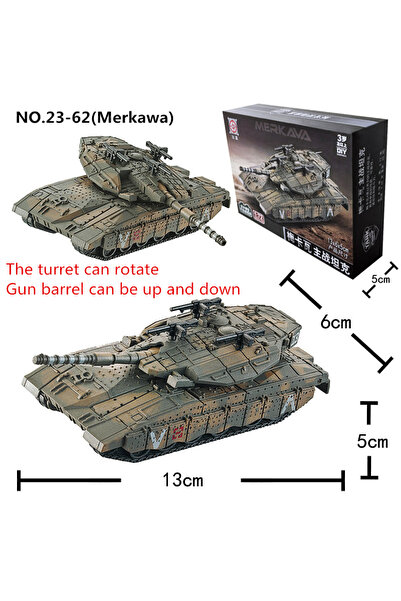Choice6 رقم 23-62 (مع العلبة) مكعبات بناء من سلسلة كرييتيف ميليتاري، دبابة قت...