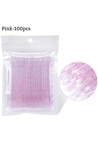Choice10 Pink 100pcs 50pcs Crystal Disposable Micro Brush Individual Lash Rem...