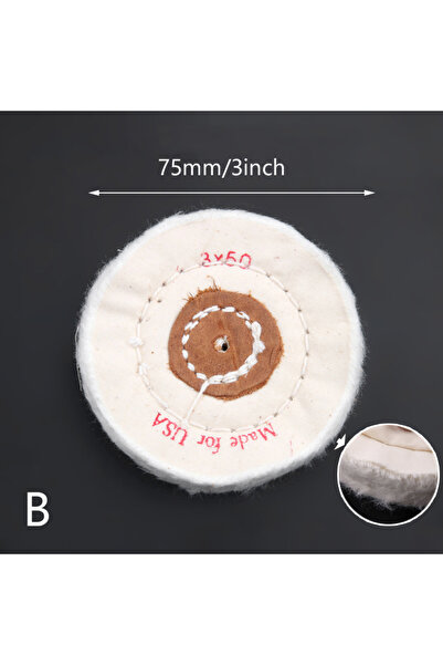 choice2 عجلات تلميع 75 مم (3/4/5/6/7/8 بوصة) مع قطعة قماش قطن ناعمة لتلميع ال...