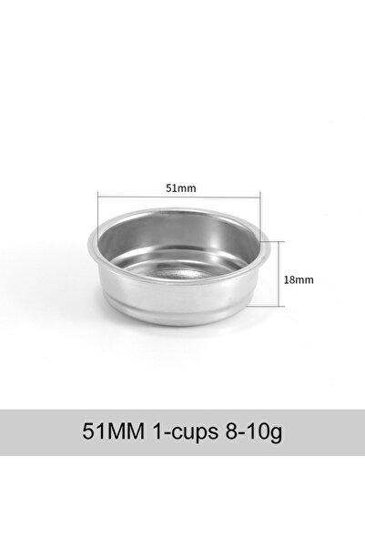 Choice4 51mm-1cup Coffee Filter Basket 51mm 54mm 58MM Stainless Steel Replace...
