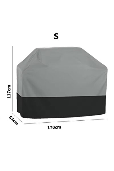 Choice3 grey 61x117x170cm 210T Oxford cloth outdoor barbecue cover, waterproo...