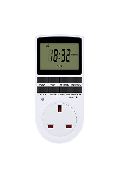 Choice1 UK plug 24 Hour Cyclic Electronic Digital Timer Switch EU UK AU US BR...