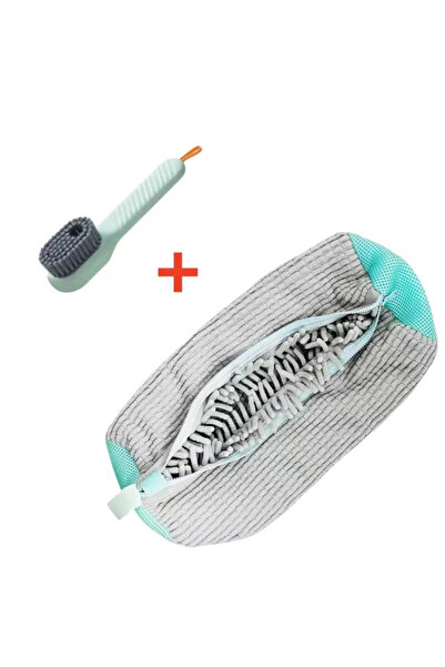 Choice14 2PCS Set Gray Laundry Bags Shoe Washing Machine Bag-with Zipper Laun...