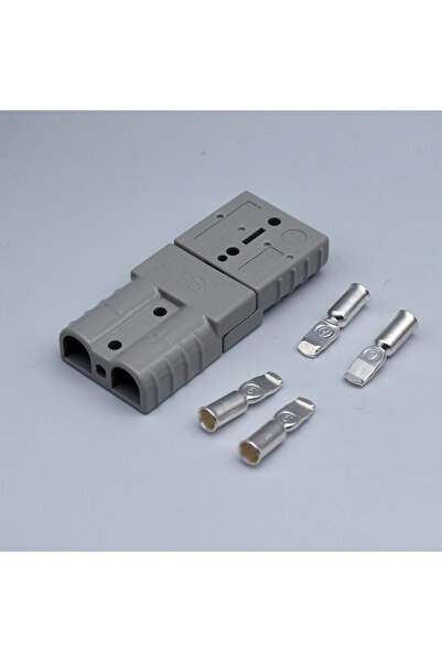 Choice4 طقم موصلات طاقة بطارية رمادية 50 أمبير (قطعتان) لأجهزة أندرسون 50 أمب...