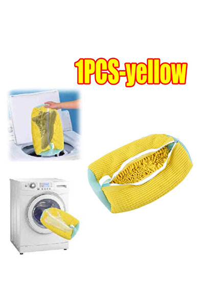 Choice18 1PCS-yellow Laundry Bags Shoe Washing Machine Bag-with Zipper Laundr...