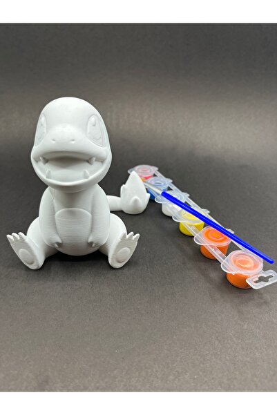 UstaPrint3D 12 cm Çocuklara Çiftlere Özel 3D boyama Seti 6 Adet Boya ve Fırça...