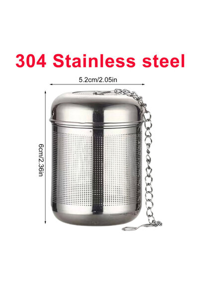 Choice3 مصفاة شاي من الفولاذ المقاوم للصدأ، 5.2 × 5.2 × 6 سم، فلتر شبكي، صيني...