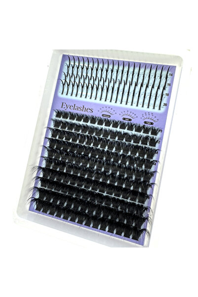 Choice3 مجموعة رموش متنوعة: 14 صفًا من الرموش المدببة، 160D، 14 صفًا من الرمو...