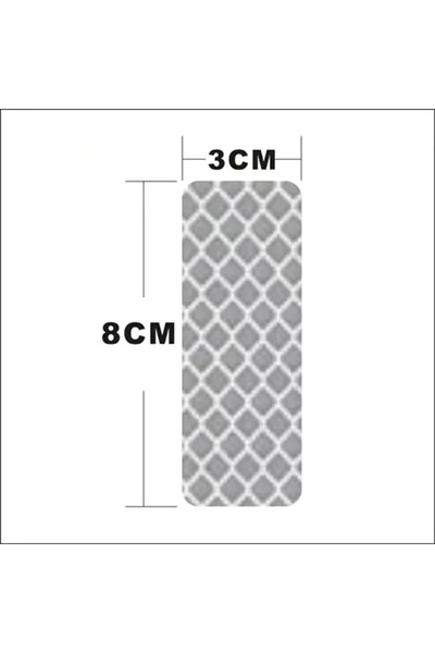 choice2 10 قطع بيضاء، 3 × 8 سم، ملصقات عاكسة لصدام السيارة، شريط تحذير عاكس، ...