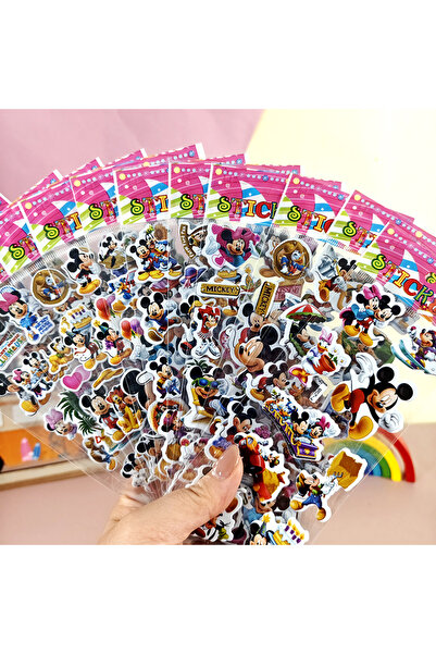 Choice4 مجموعة ملصقات ميكي اللطيفة للأطفال، تتضمن 12 قطعة من شخصيات ميكي ماوس...