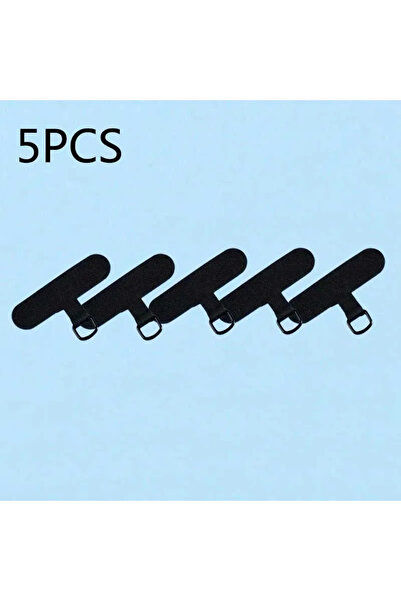 Choice1 5 قطع من حلقات تعليق الهاتف المصنوعة من النايلون الأسود، 10 قطع من حل...