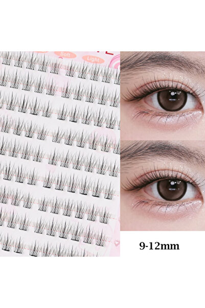 Choice18 MIX Pixie 9-12mm No Glue Needed Idol False Eyelashes Large Capacity ...
