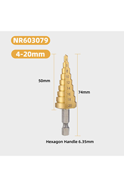 choice2 4-20 1pc/3pcs 3-12mm4-12mm 4-20mm 4-32mm Straight Groove Step Drill B...