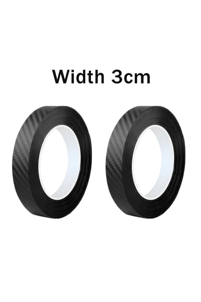 Choice10 5M 2pcs-3cm Nano Carbon Fiber Car Sticker Paste Protector Strip DIY ...