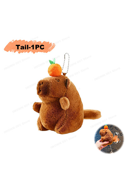 Choice1 سلسلة مفاتيح على شكل كابيبارا وبري بفقاعات اللعاب - قطعة واحدة، قلادة...