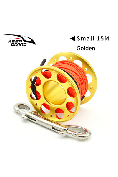 Choice15 بكرة صيد ذهبية 15 متر (قطعة واحدة) مصنوعة من سبائك الألومنيوم، مناسب...