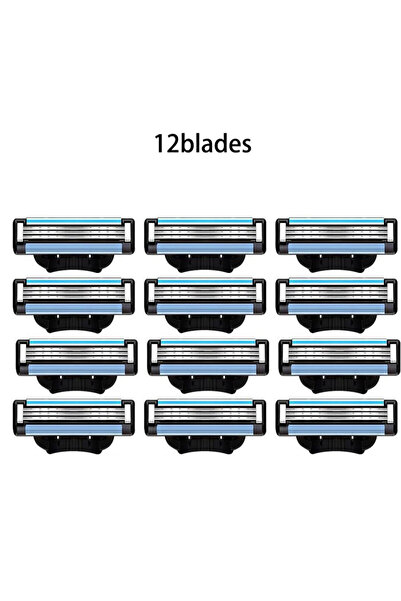 Choice7 ماكينة حلاقة جديدة تمامًا للرجال، 12 شفرة، ثلاث طبقات، قابلة لإعادة ا...