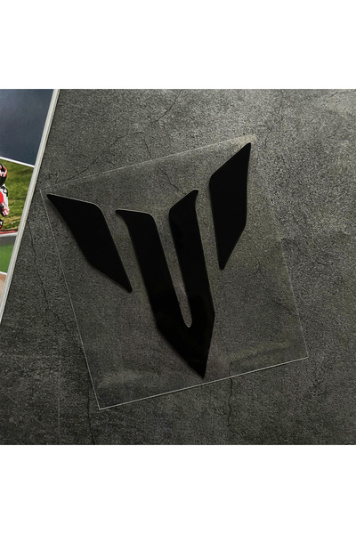 Choice16 ملصقات صغيرة سوداء عاكسة من الفينيل بشعار MT للدراجات النارية، ملحقا...