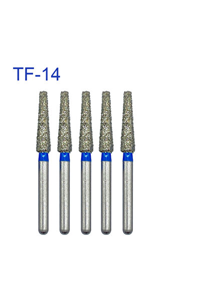 Choice TF-14 5pcs/pack FG Dia 1.6MM Dental Drills High Speed Handpiece Diamon...