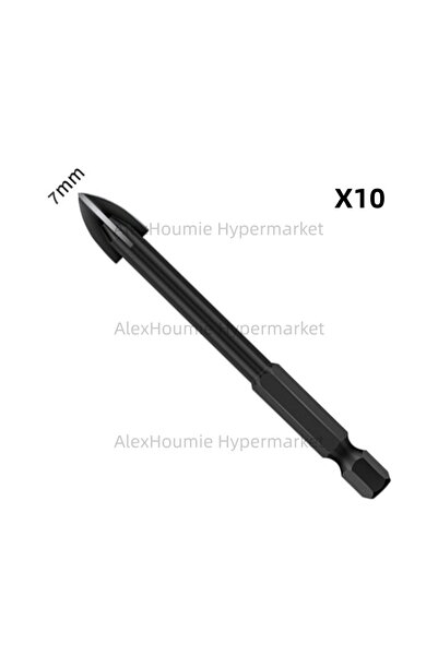 Choice4 10PCS 7mm 10PCS Tile Drill Bits 3-12mm Masonry Drill Bits Concrete Dr...