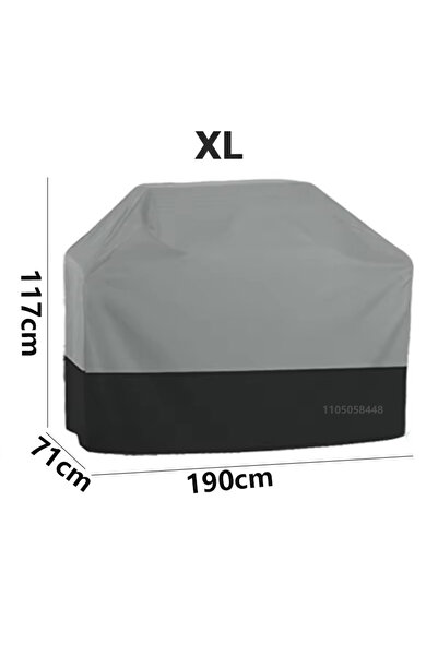 Choice11 grey 71x117x190cm 210T Oxford cloth outdoor barbecue cover, waterpro...