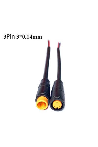 Choice3 3Pin Black Ebike Accessories Optional Cable Base Connector Waterproof...