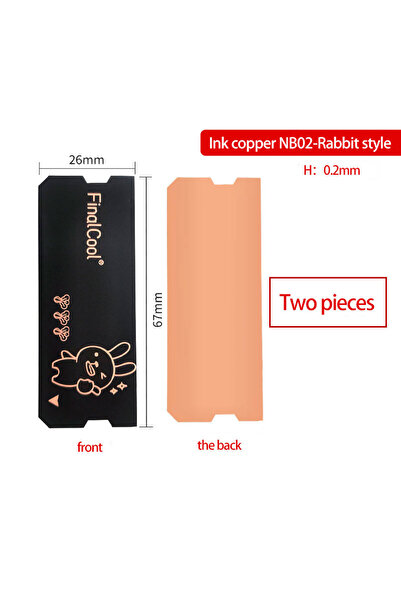 Choice1 NB02-Rabbit FinalCool NB02 Pure per Graphene Laptop Memory HeatsinkMe...