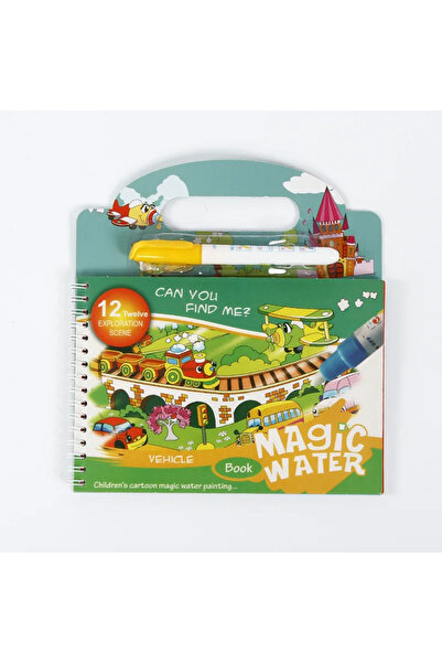 Choice4 كتاب الرسم المائي السحري للقطارات - لعبة مونتيسوري قابلة لإعادة الاست...