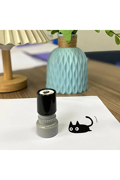 Choice3 النمط 3، قطعة واحدة، 4 أنماط، طوابع كرتونية لطيفة، طابع قطة سوداء صغي...