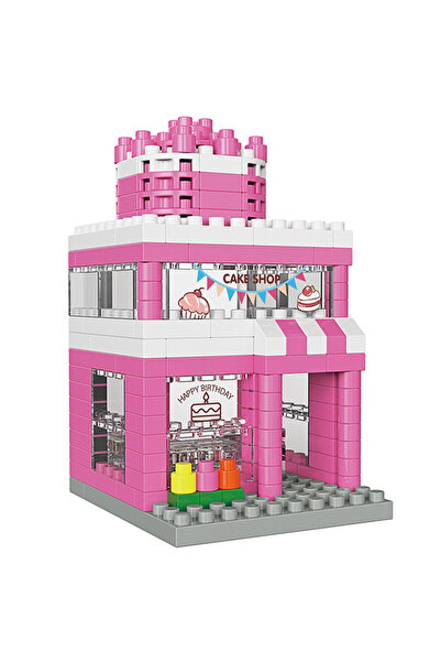 Choice Cake shop House Building Blocks Mini City Street View Clothing Store A...