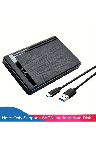 Choice1 علبة قرص صلب خارجي من النوع C بحجم 2.5 بوصة، مزودة بمنافذ USB 3.0/2.0...