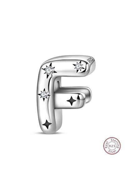 Choice11 PAC1957-F 925 Sterling Silver 26 Alphabet A-Z Charms Star Letter Bea...