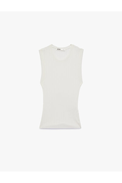 Koton Crew Neck Sleeveless Knitwear Blouse