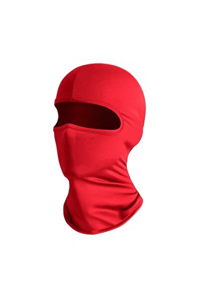 choice2 Red Breathable Sunscreen Ice Silk Mask For Men And Women Motorcycle F...