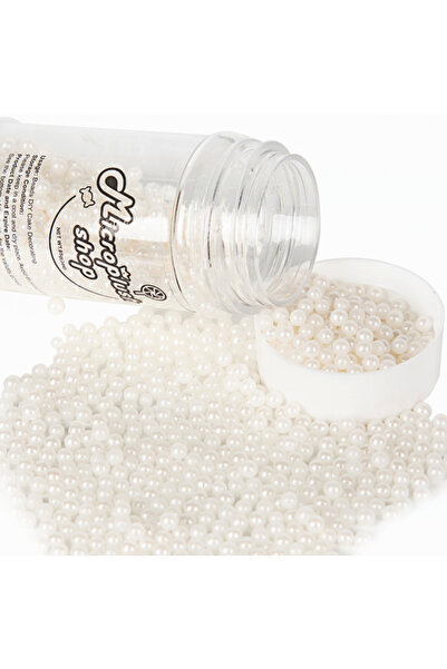 Choice4 لآلئ بيضاء صغيرة 4 مم لتزيين الكيك والآيس كريم والبسكويت، ولحفلات الزفاف