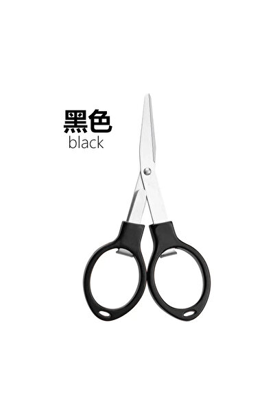 Choice8 Black Multifunction Folding Scissor Stationery DIY Tools Plastic Hand...