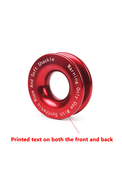 Choice3 Red Ring 55000lbs Winch Rope Synthetic Soft Shackle+Recovery Ring Set...