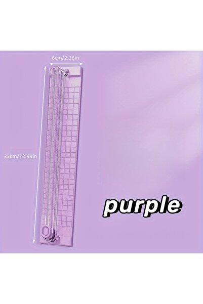 Choice5 قاطع ورق محمول A3/A4 بنفسجي اللون، قطعة واحدة، أداة قص يدوية غير قابل...