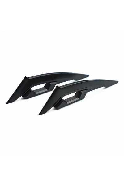 choice2 1 Pair Black 1 Pair Universal Motorcycle Winglet Aerodynamic Spoiler ...