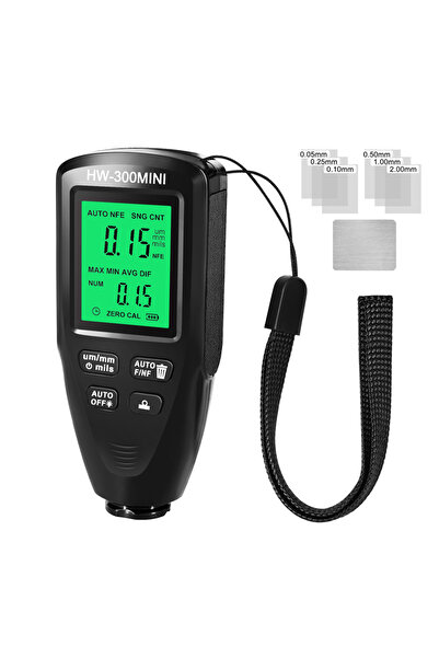 Choice3 جهاز اختبار سمك طلاء السيارات عالي الدقة HW-300MINI أسود اللون، يقيس ...