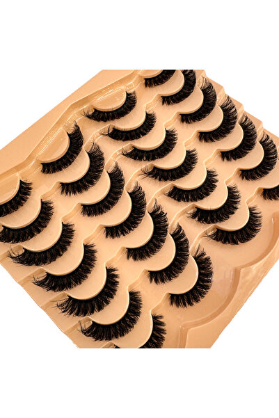 Choice7 14Pairs JMZ02 HBZGTLAD New 14 Pairs Faux Mink Lashes Fluffy False Eye...