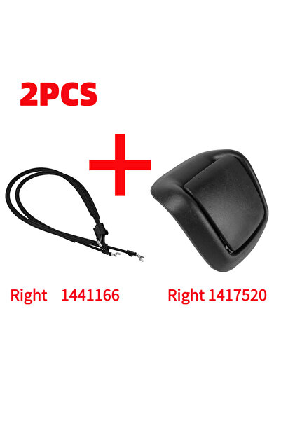 Choice6 مقبض إمالة مقعد اليد اليمنى/اليسرى (قطعتان) + كابل لسيارة فورد فييستا...