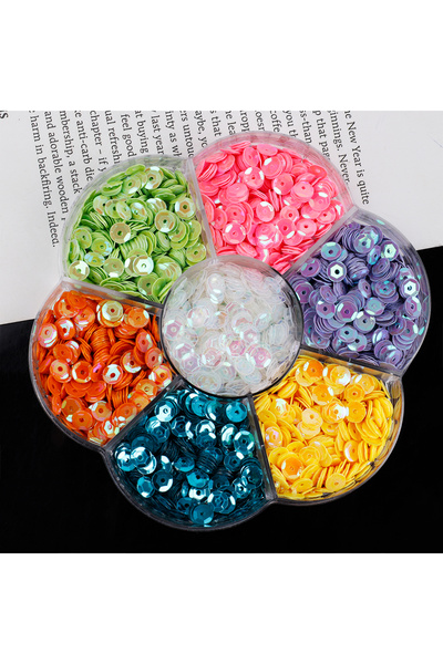 Choice6 Mix 6 New Stylish Sequin PVC Loose Sequins Crafts Paillettes For Sewi...