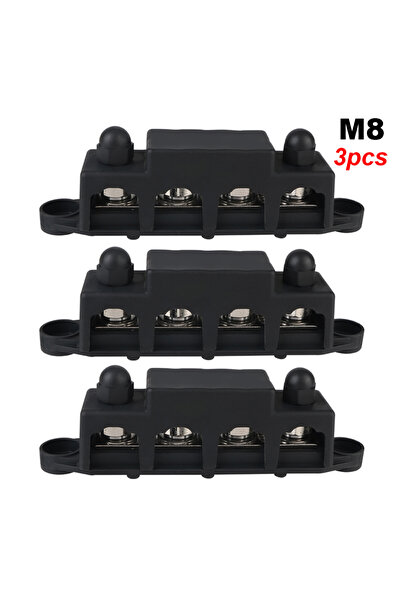 Choice8 3 قطع سوداء من نوع M8 لتوزيع الطاقة في الكرفانات والمركبات الترفيهية،...