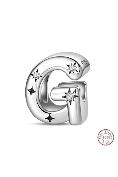 Choice12 PAC1957-G 925 Sterling Silver 26 Alphabet A-Z Charms Star Letter Bea...