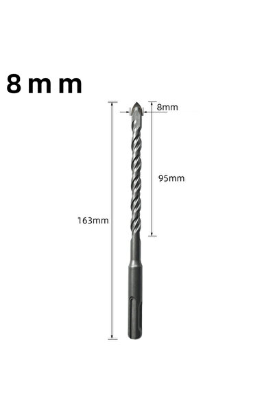 Choice3 8X160mm Tile Porcelain Drill Bit SDS PLUS Shank Carbide Drill Drillin...