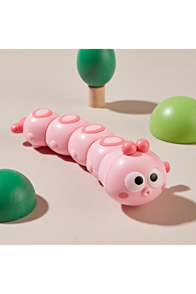 Choice3 لعبة زحف على شكل دودة زاحفة وردية اللون، لعبة متأرجحة تعمل بالزنبرك، ...