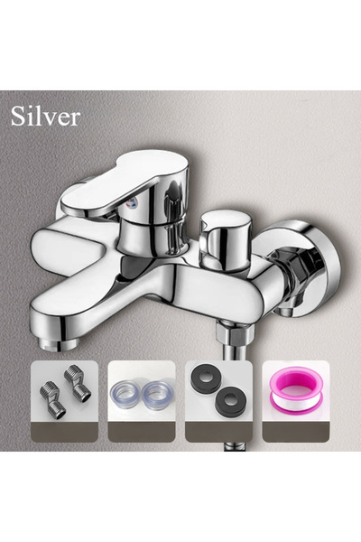 Choice1 Silver Bathroom Shower Faucet Mixing Valve Shower Shower Set Bathroom...